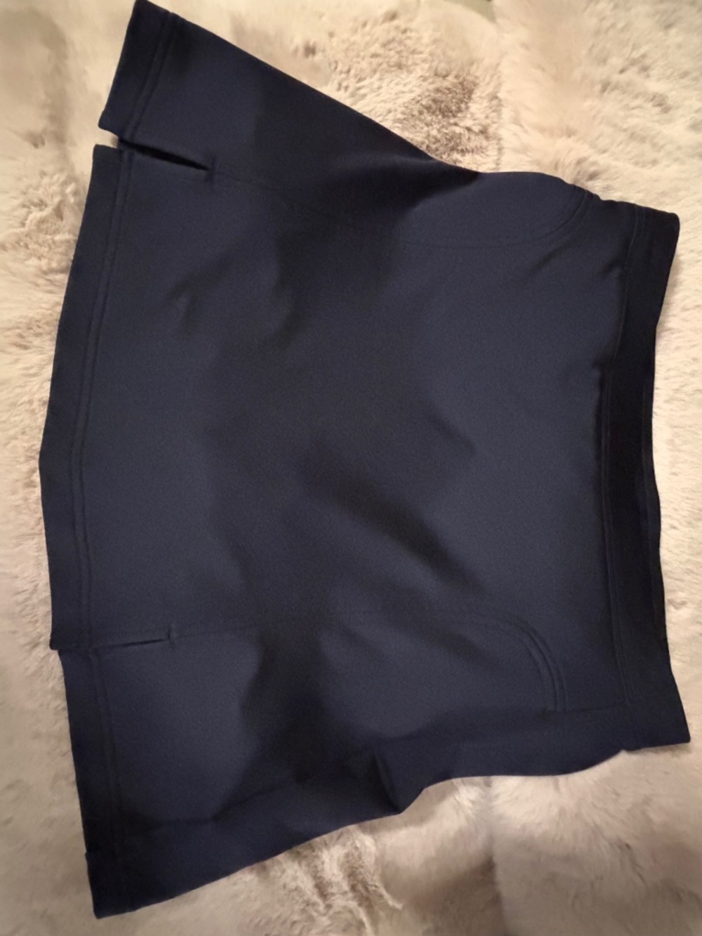 Adidas Climate Cool Navy Shorts Pull Up Sz 6 Navy Blue